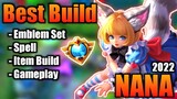 Nana Best Build 2022 | Top 1 Global Nana Build | Nana - Mobile Legends | MLBB