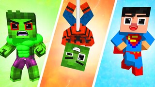 Monster School : Spider Man x Hulk Strong Baby - Minecraft Animation