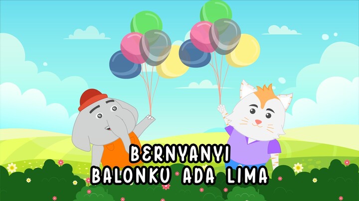 Bernyanyi 🧡 Balonku Ada 5 🧡 | Animatan - Lagu Anak 🟢 | Bahasa Indonesia ⚫️