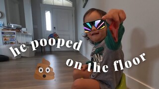 POOPED ON THE FLOOR! POTTY TRAINING A 17 MONTH OLD BABY. EARLY POTTY TRAINING. OUR POTTY JOURNEY.