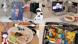 manga unboxing, reorganizing, japanese market, watching tokyo revengers, relaxing day | vlog