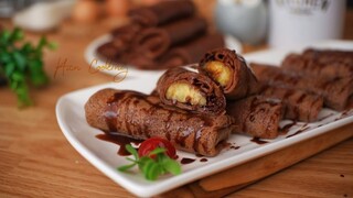 LEMBUTNYA BIKIN NAGIH ! DADAR GULUNG PISANG COKLAT #148
