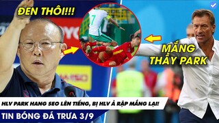 TIN BÓNG ĐÁ TRƯA 3/9: HLV PARK HANG SEO LÊN TIẾNG VỀ TRỌNG TÀI, HLV Ả RẬP NỔI ĐIÊN VỚI THẦY PARK!