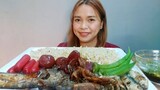 FILIPINO FOOD DANGGIT DRIED PUSIT TINAPA DRIED DILIS TUYO SMOKE LONGGANISA HOTDOG STEAM OKRA