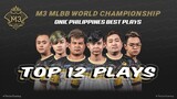 M3 ONIC PHILIPPINES TOP 12 PLAYS OF DAY 2