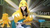 [Electric Guitar] Anime Guitar Digimon Adventure - Brave Heart by Korean female guitarist Nacoco