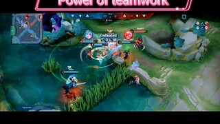 We are team we will win or lose together we stick together.