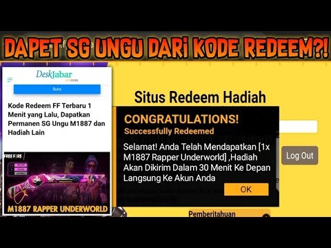 KODE REDEEM FF TERBARU BISA DAPAT SG UNGU ?? KODE REDEEM FREE FIRE - FREE FIRE