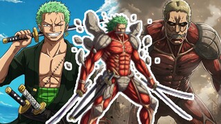 MIHAWK KETAR KETIR LIAT INI !! Gua coba gabungin Roronoa Zoro dan Armored Titan | W_Art X RWPP ART