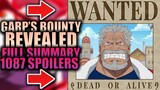 GARP'S BOUNTY REVEALED (Full Summary) / One Piece Chapter 1087 Spoilers