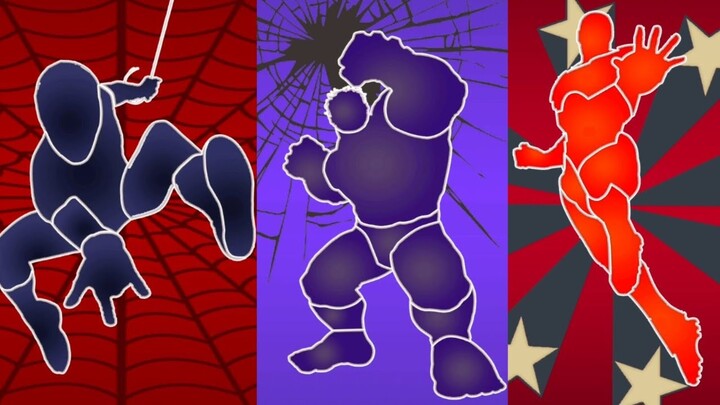 Perbaiki Gambar Sipderman, Batman, Iron Man, Superman, Captain America, Hulk | Super Hero Puzzle