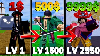 UPEI DO 1 AO 2550 MAS A CADA 100 LEVEIS A RECOMPENÇA DO PIRATA DE ONE PIECE AUMENTA!