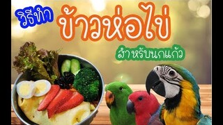 รีวิวนกแก้ว: วิธีทำข้าวห่อไข่ สำหรับนกแก้ว Birdyard Cooking EP.58