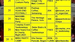 jadwal iven anime akhir tahun 2022 !!!