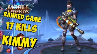 Mobile Legends - Gameplay part 23 -  Ranked Game Kimmy 17 kills(iOS, Android)