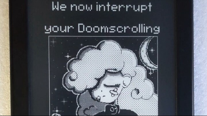 I turned an old Kindle into a Pixel Art display...
