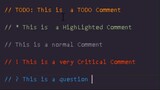 The better "'Comments extension'" for VScode is amazing to make your comments stand out 👌   #vscode