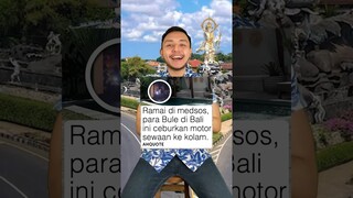 Bule nyeburin motor SEWAAN ke kolam? Biar kenapa? Bisa kena hukum? #shorts