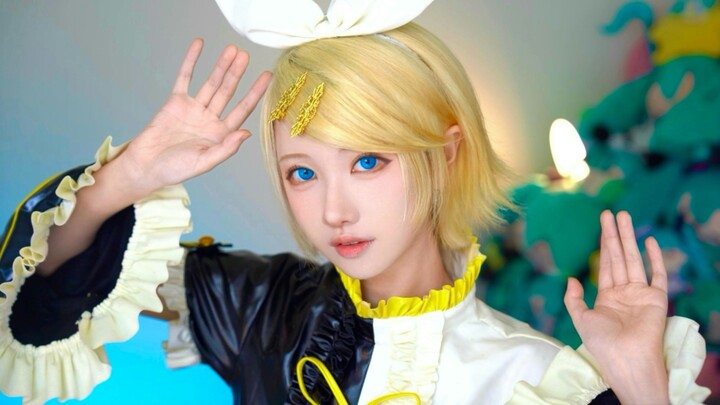 Menyanyikan “Rushia Yūkai” dan melakukan cosplay Kagamine Rin dengan rambutnya sendiri! 【bilibilionl