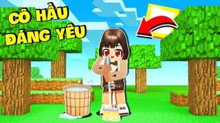 Mặp Doram THỬ THÁCH LÀM CÔ HẦU GÁI CHO THÀNH PHỐ Trong Blockman Go