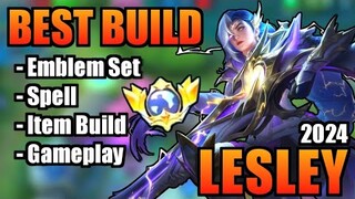 LESLEY BEST BUILD 2024 | TOP 1 GLOBAL LESLEY BUILD | LESLEY - MOBILE LEGENDS | MLBB