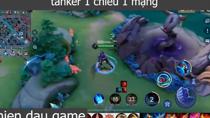 tanker 1 chiêu 1 mạng p1 #chiendaugame