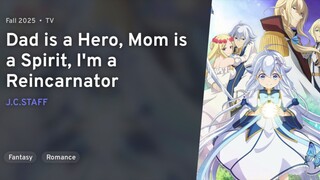 Ep 1 - Chichi wa Eiyuu, Haha wa Seirei, Musume no Watashi wa Tenseisha Sub Indo || Kuramanime