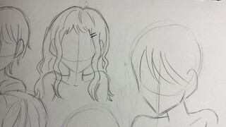 How to draw anime hairstyles | no time lapse | easy anime drawing tips