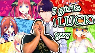 The Quintessential Quintuplets Review & Highlight (5 girls, 1 LUCKY guy)