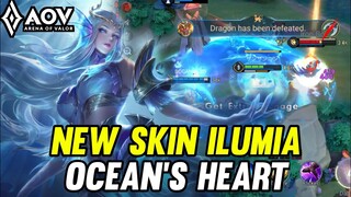 AOV : NEW SKIN ILUMIA OCEAN'S HEART GAMEPLAY - ARENA OF VALOR LIÊNQUÂNMOBILE ROV