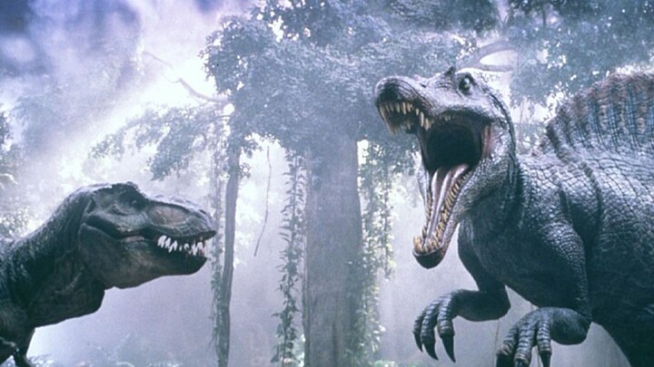 T-Rex vs. Spinosaurus! A life-or-death battle between giant carnivorous rulers—who will emerge victo