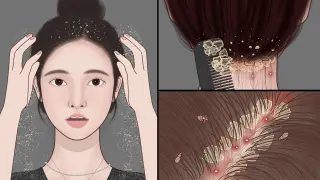 ASMR Big Flakes Dandruff & Head Lice Removal | Satisfying Scalp Treatment | Meng’s Stop Motion