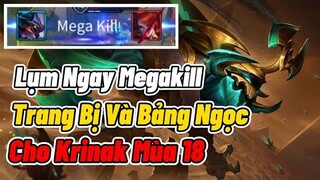 Top Kriknak Mùa 18 Trang Bị Và Phù Hiệu Mạnh Lụm Ngay Megakill Liên Quân Mobile