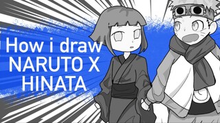 Menggambar pertemuan pertama NARUTO & HINATA