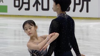 【24-25JGP②】张轩绮/丰闻强国际赛首秀展现超高潜力暂列第一(54.14) 青年组大奖赛捷克站双人短节目 花样滑冰