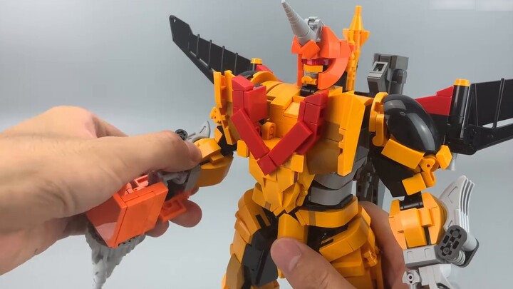 Building blocks to restore the super star god Earth Star God - Gang Xisa! ! Bullfighting light canno