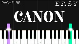 Canon In D - Pachelbel | EASY Piano Tutorial