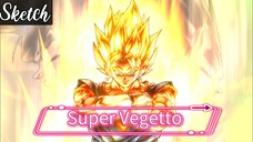 Draw Super Vegetto (Part: Sketch)
