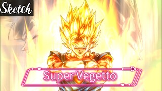 Draw Super Vegetto (Part: Sketch)