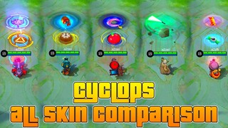Cyclops All Skin Comparison | MLBB