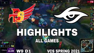 Highlight BTS vs TS All Game VCS Mùa Xuân 2021 VCS Spring 2021 Burst The Sky Esports vs Team Secret