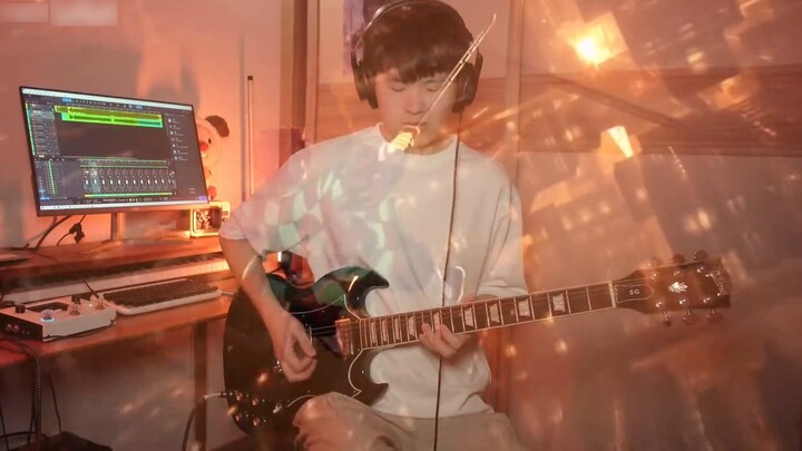 Kimetsu no Yaiba Falling into the Infinity Castle Electric Guitar Cover