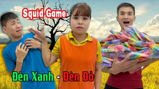 Thử Thách Trò Chơi Đèn Xanh Đèn Đỏ Trong Squid Game - Người Chiến Thắng Nhận 100 Pop It!!!