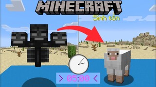 Minecraft Sinh Tồn, Nhưng Mình Biến Hình Thành Một Con Vật Bất Kỳ Mỗi 5 Phút Trôi Qua...