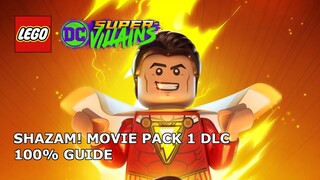 SHAZAM! Movie Pack 1 DLC 100% Guide (Minikits & Tag) - LEGO DC Super-Villains