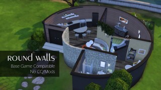 Actual Round Walls [Tutorial] | No CC/Mods | Base Game – The Sims 4