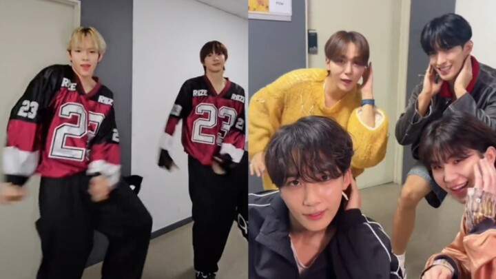 双向奔赴！不告诉正主，偷偷在门口cha！哥几个在做一种很新的challenge SEVENTEEN & RIIZE