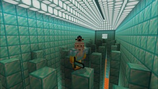 Minecraft / Deep Into The Dungeon | Escape The Diamond Dungeon By PixelOneUp Part 2