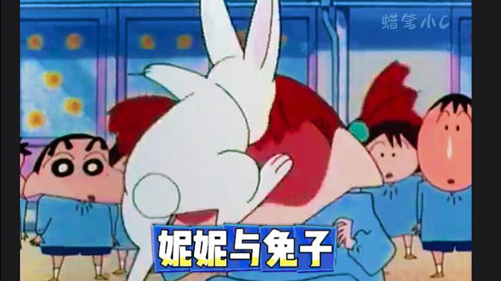 妮妮遇见真正的兔子，竟然表现出与平时相同的反应