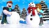 Making The BIGGEST Snowman in Roblox